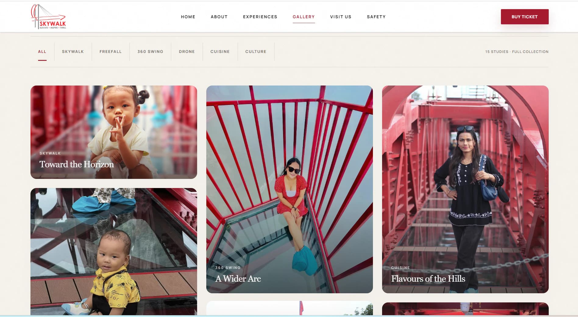 Skywalk Bhedetar visitor gallery