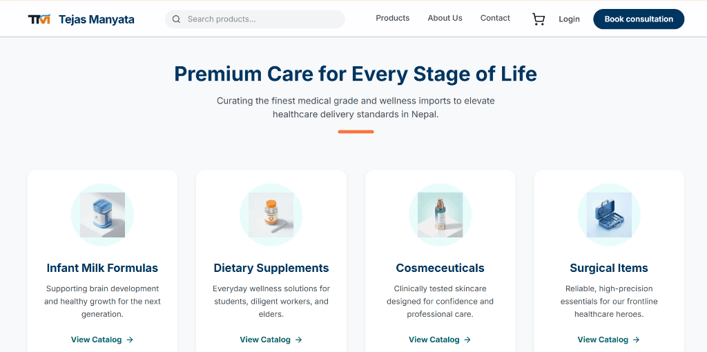 Tejas Manyata product catalog